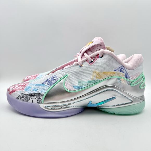 Nike Monopoly LeBron XXII 22 QS Currency Athletic Shoes Mens 11 White Pink NIB